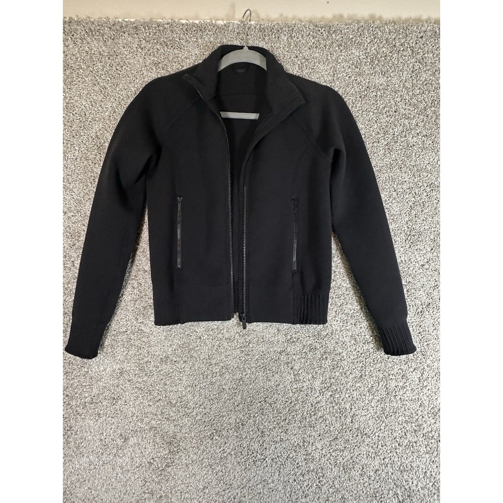 Lululemon NTS Nothing to See Here Jacket Black Full‎ Zip Size 6